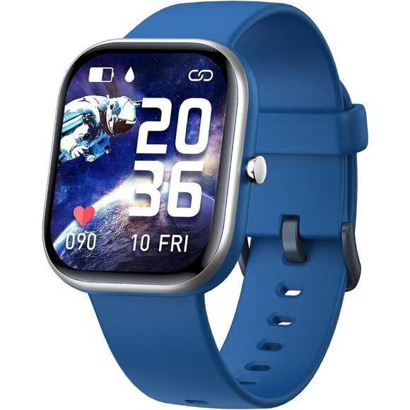 Kids Waterproof Fitness Activity  Heart Rate Sleep Monitor Blue Smart Watch - Picture 1 of 14